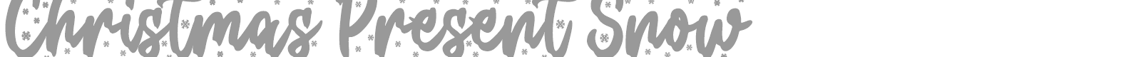 Christmas Present font preview